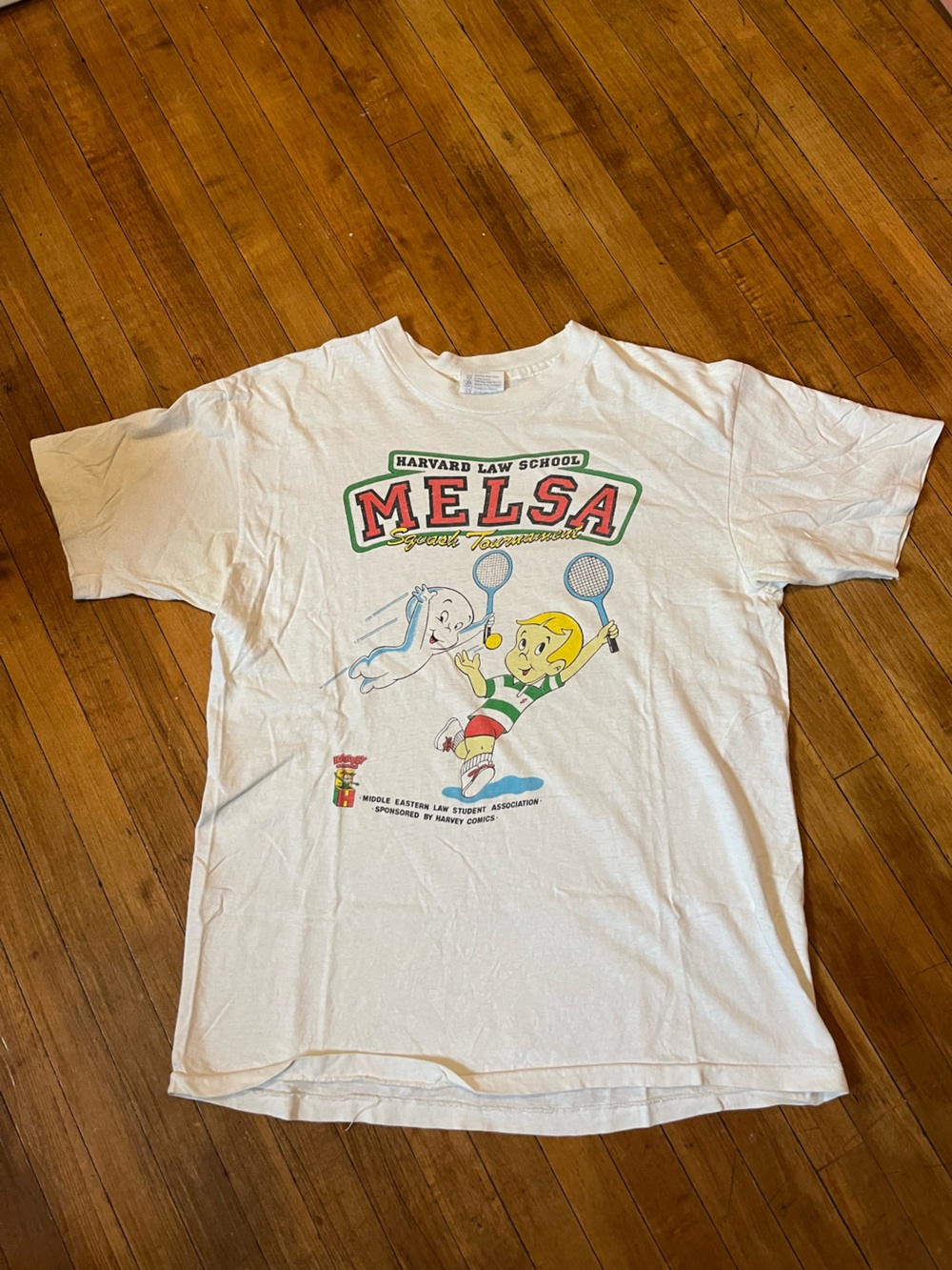 Vintage 1990s Harvard Law School MELSA Squash Tournament Casper